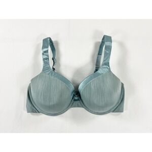 Vanity Fair Illumination Full-Figure Contour Underwire Bra Satin Trim Blue 38D